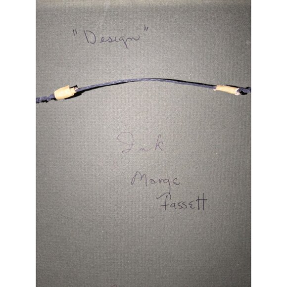 Framed Ink Art by Marge Fassett Titled "Dawn" In Wood Frame with Glass - Picture 9 of 12